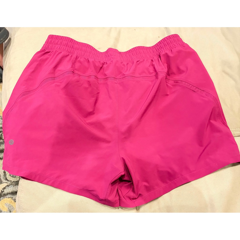 Lululemon Pace Breaker Lined Shorts Magenta Pink XL LM7BC2S.02